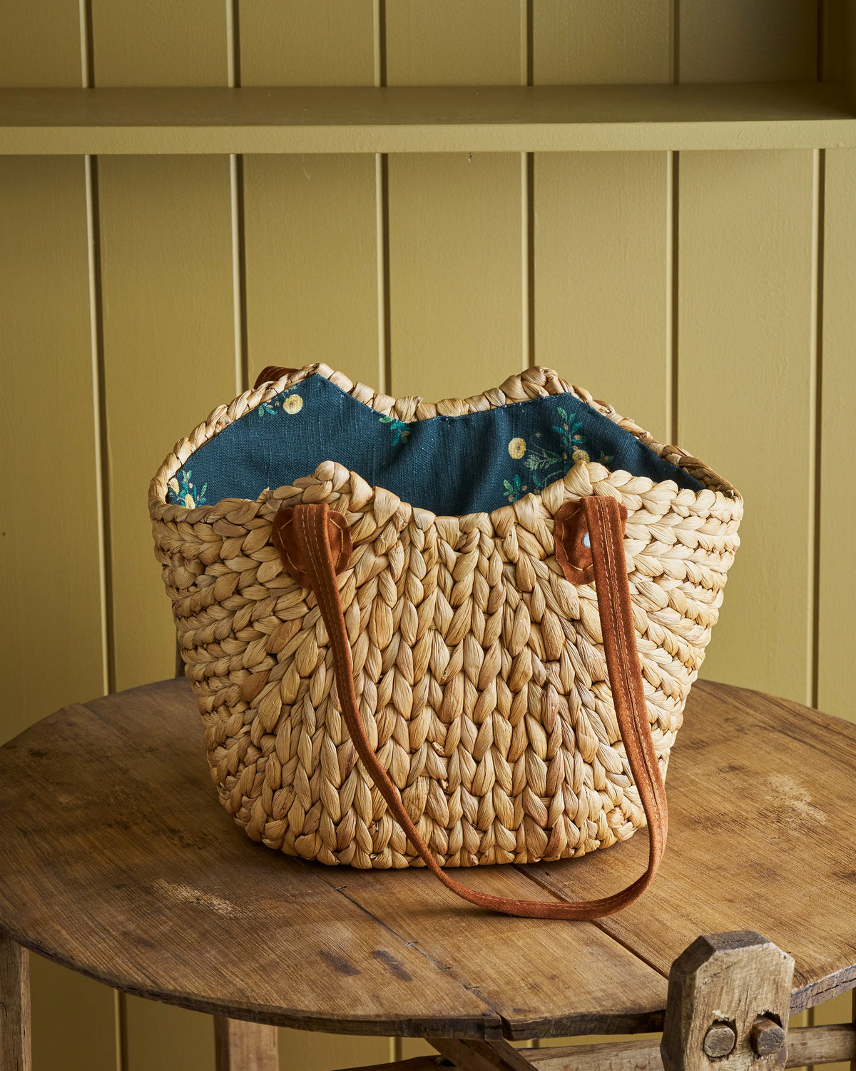 Robert Gordon | Market Lane Basket - Meadow w/Suede Handles