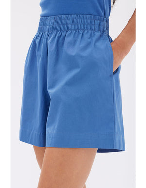 Assembly Label | Jaida Poplin Short - Lapis