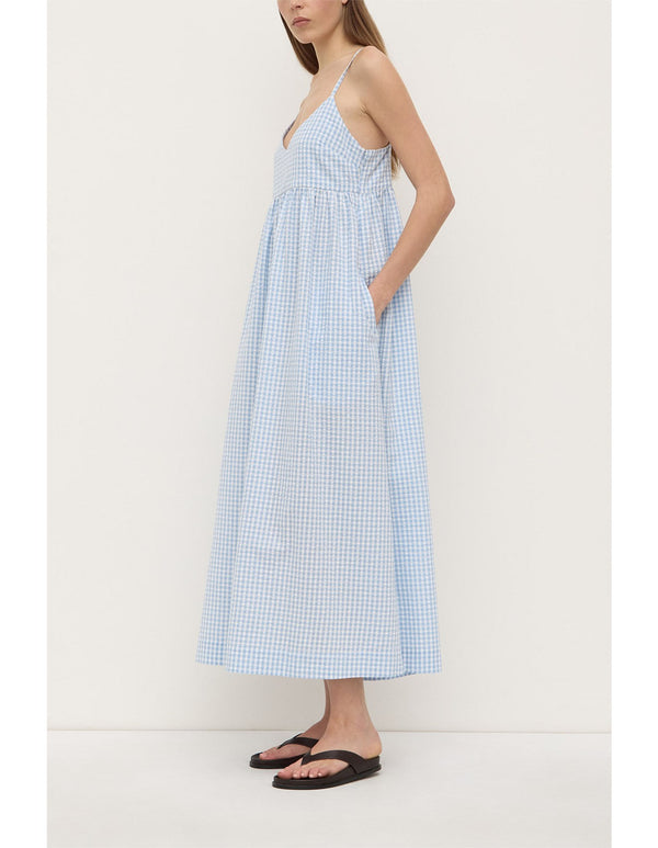 Assembly Label | Ainslee Midi Dress - Blue Check