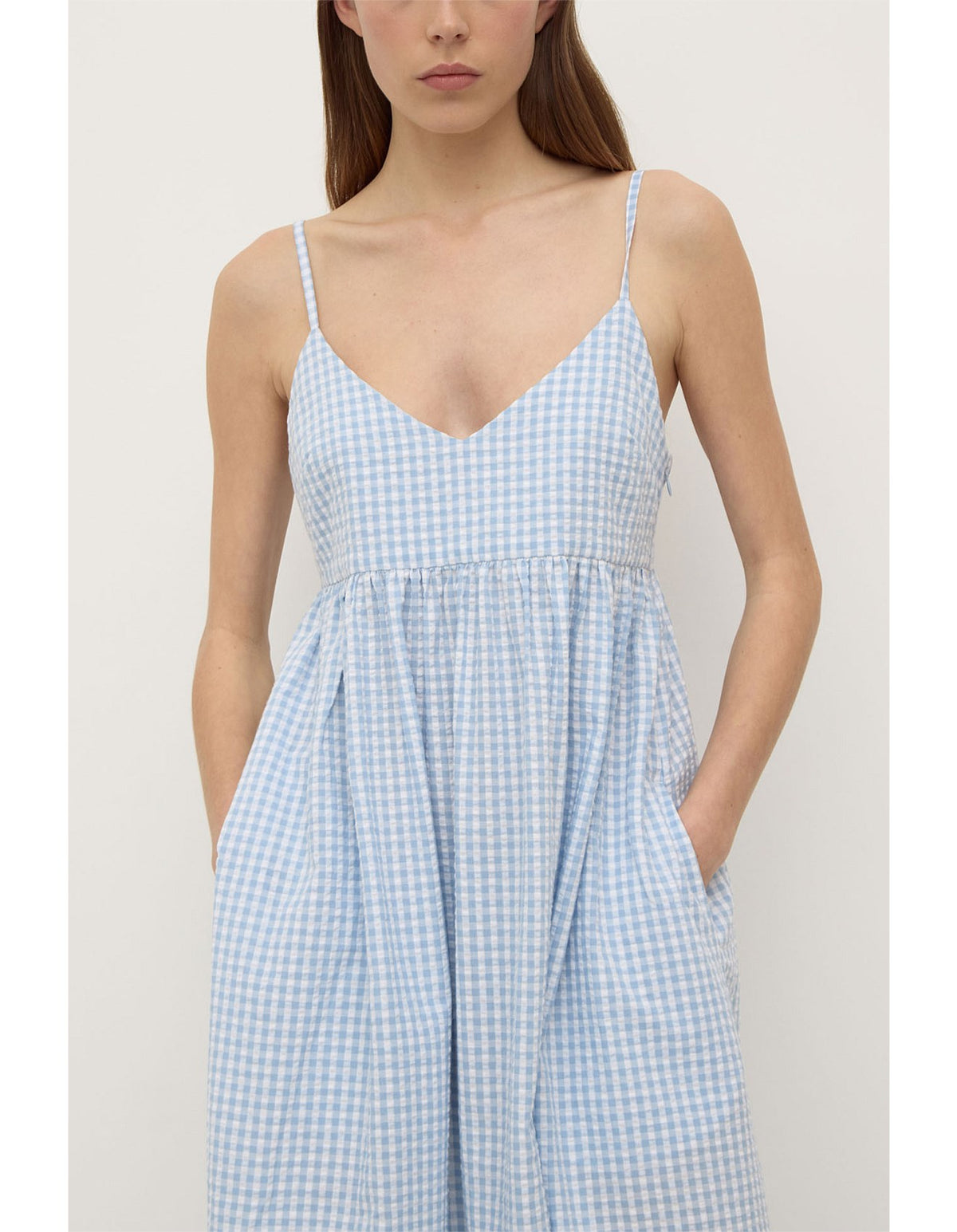 Assembly Label | Ainslee Midi Dress - Blue Check