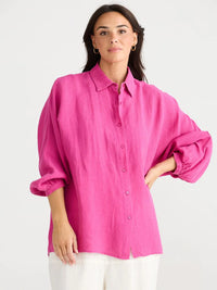 Brave + True | Monty Shirt - Fuchsia