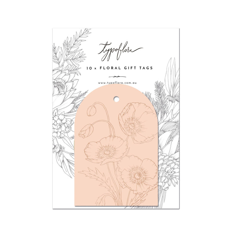 Typoflora - Floral Foiled Gift Tags Mix Pack