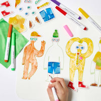 Journey Of Something - Wipeable Silicone Colouring Mat - Friends