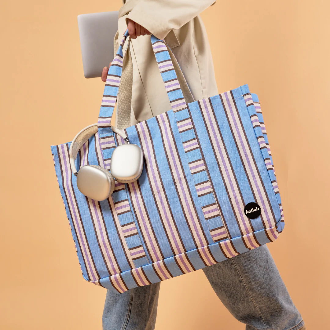 Kollab | Carryall Cargo - Choc Blue Stripe