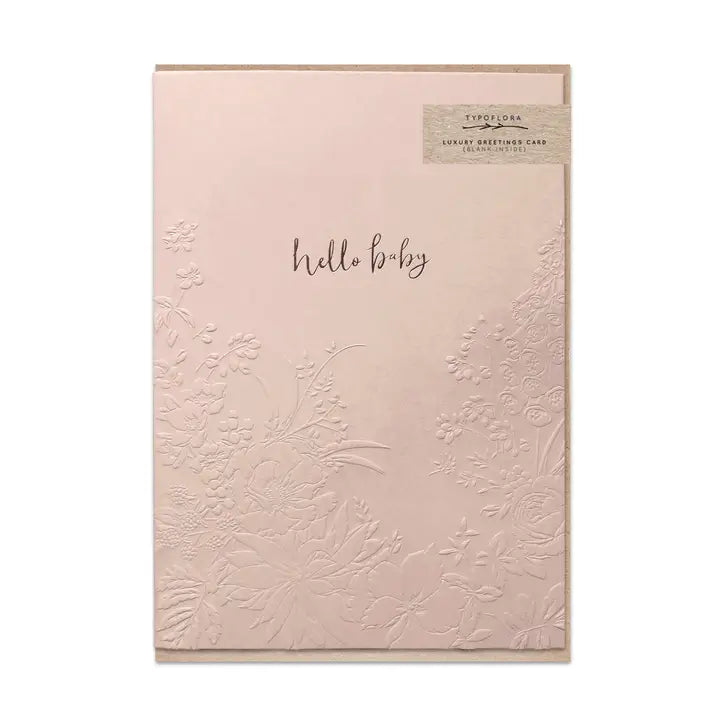 Typoflora | Shell Hello Baby Card
