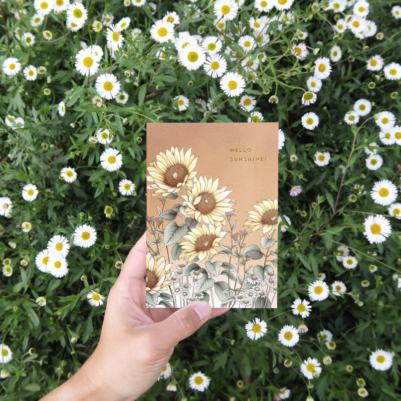 Typoflora - Hello Sunshine Card