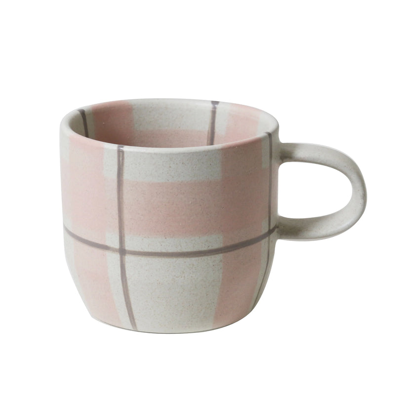 Robert Gordon | Blush & Grey Check Mug / Cat's Pyjamas