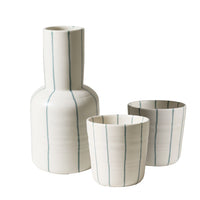 Robert Gordon | Coastal Junction Carafe Set - Cream with Green Stripe