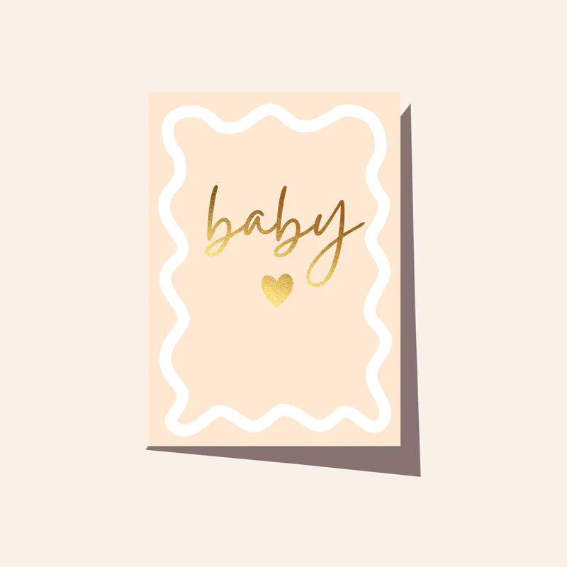 Elm Paper | Wavy Baby Sand Card