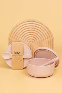 Kiin Baby - Silicone Suction Bowl with Lid + Spoon Set