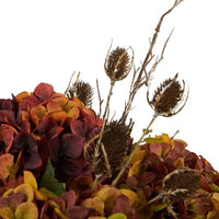 Hydrangea Red & Brown Branch Mix in Vase