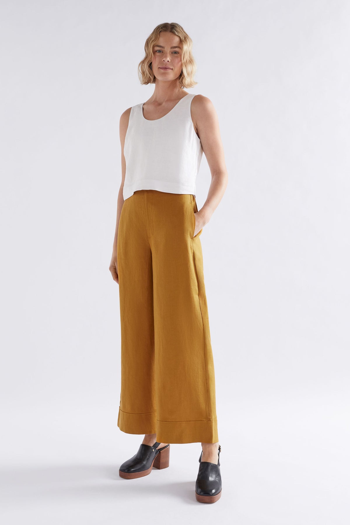 ELK | Strom Linen Pant - Honey Gold