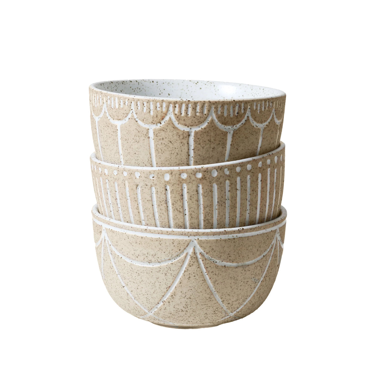 Robert Gordon | Condiment Bowls w Etching 3pk - Natural Entertainer