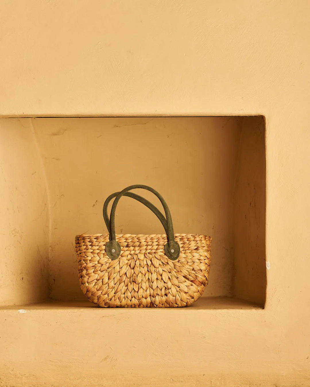 Robert Gordon | Forest Green Suede Harvest Basket