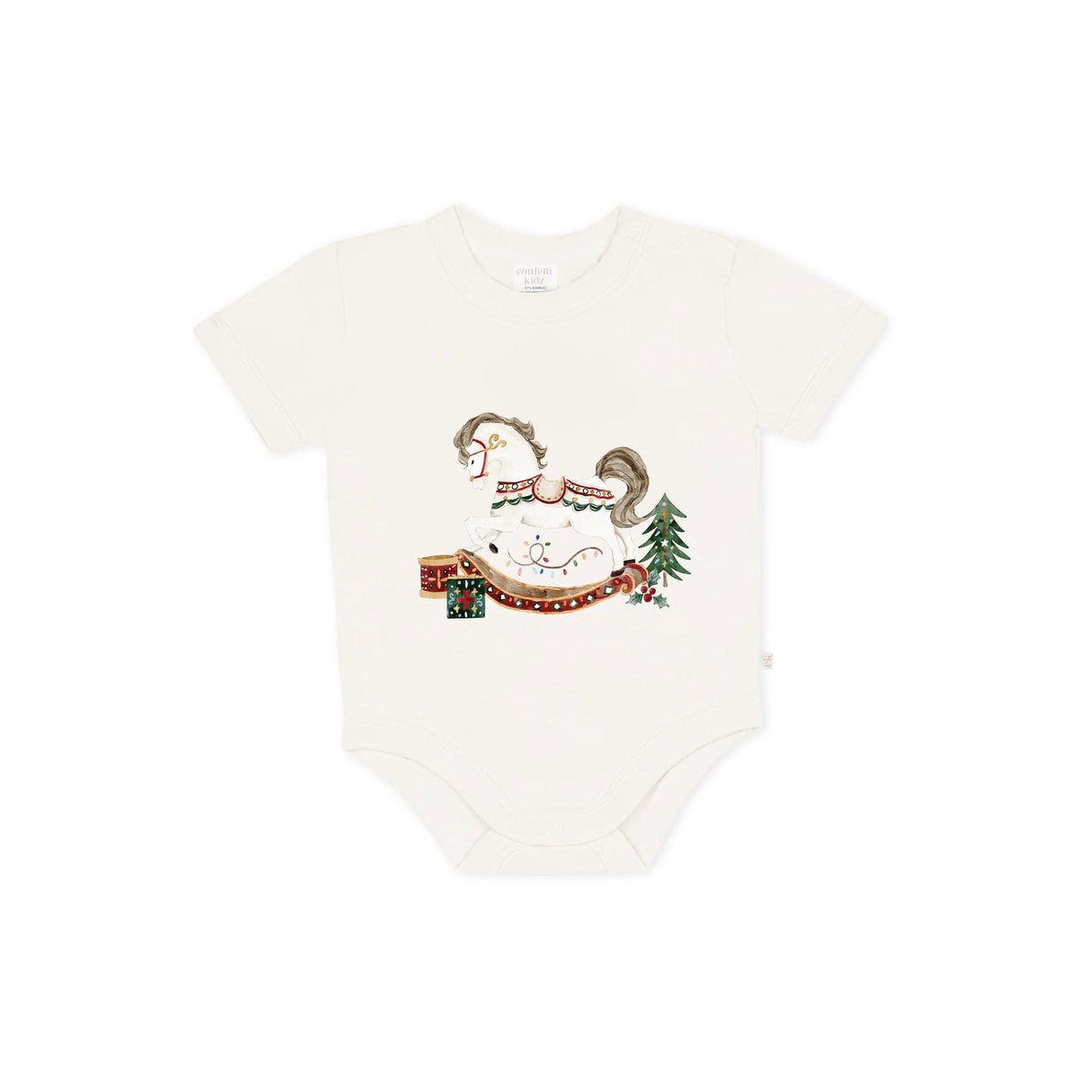 Confetti Kids | Christmas Rocking Horse Bodysuit