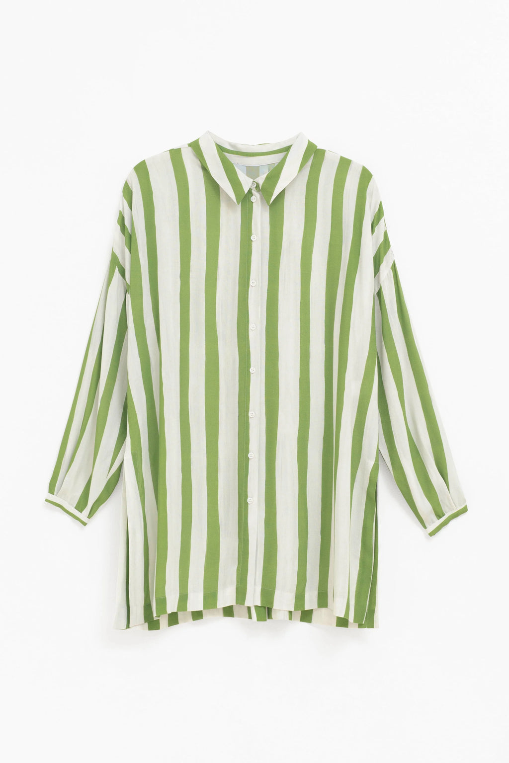 ELK | Tilbe Shirt Green and White Paint