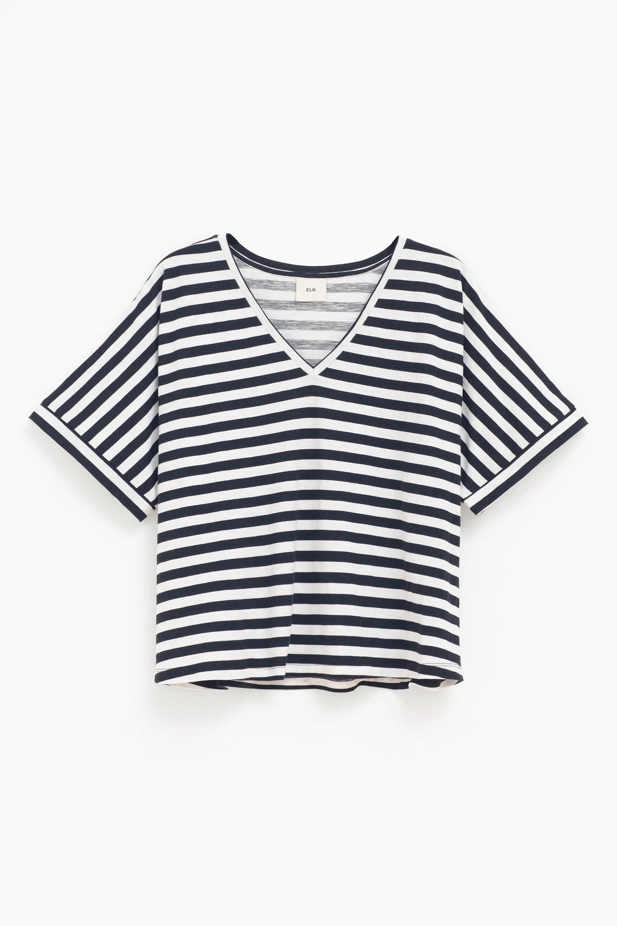 ELK | Seter Tee - Navy + White Stripe