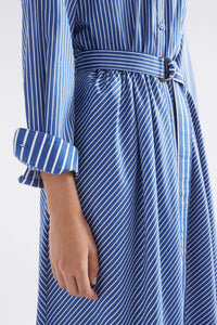 ELK | Ligne Shirt Dress - Blue Stripe