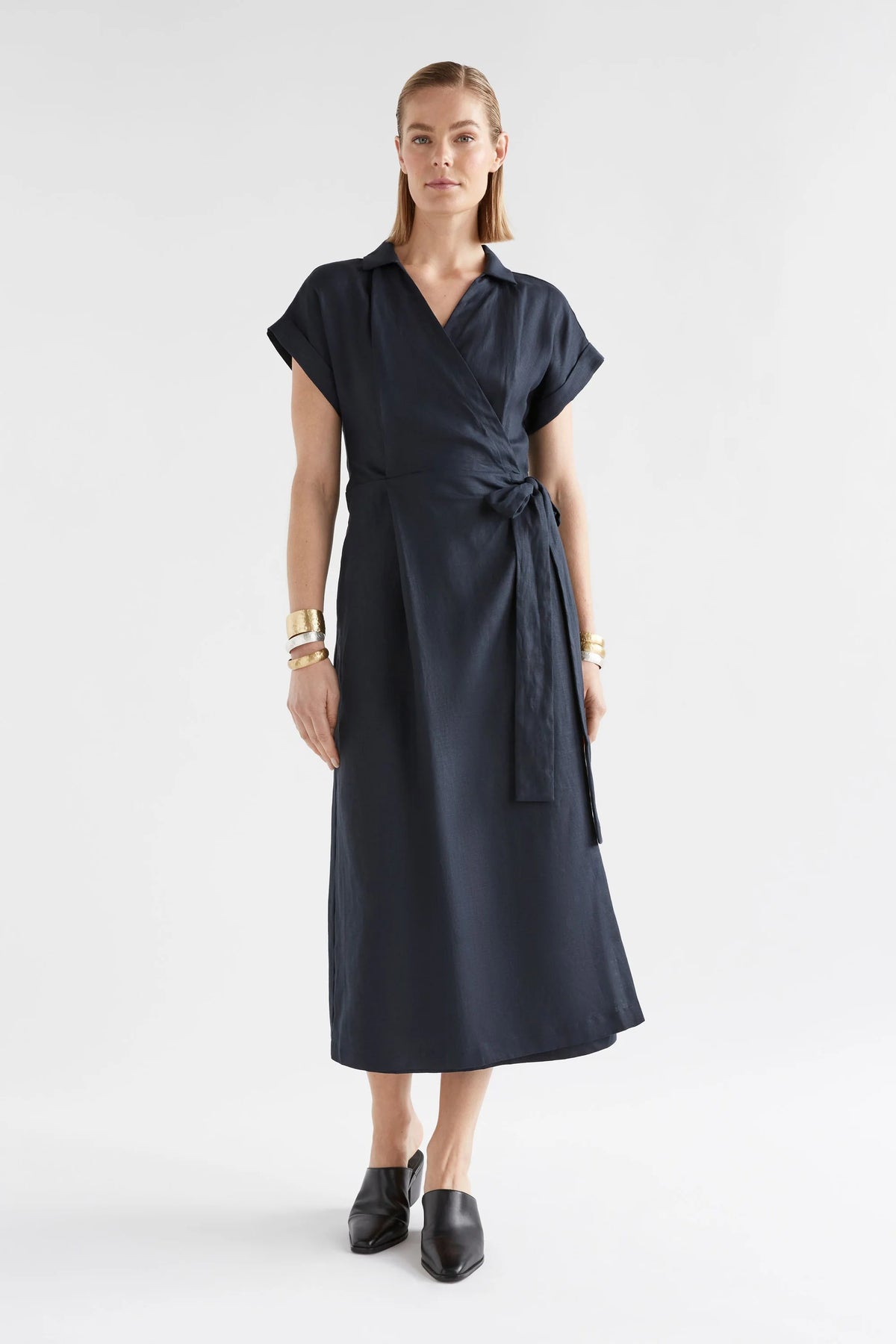 ELK | Minnen Wrap Dress - Space Blue