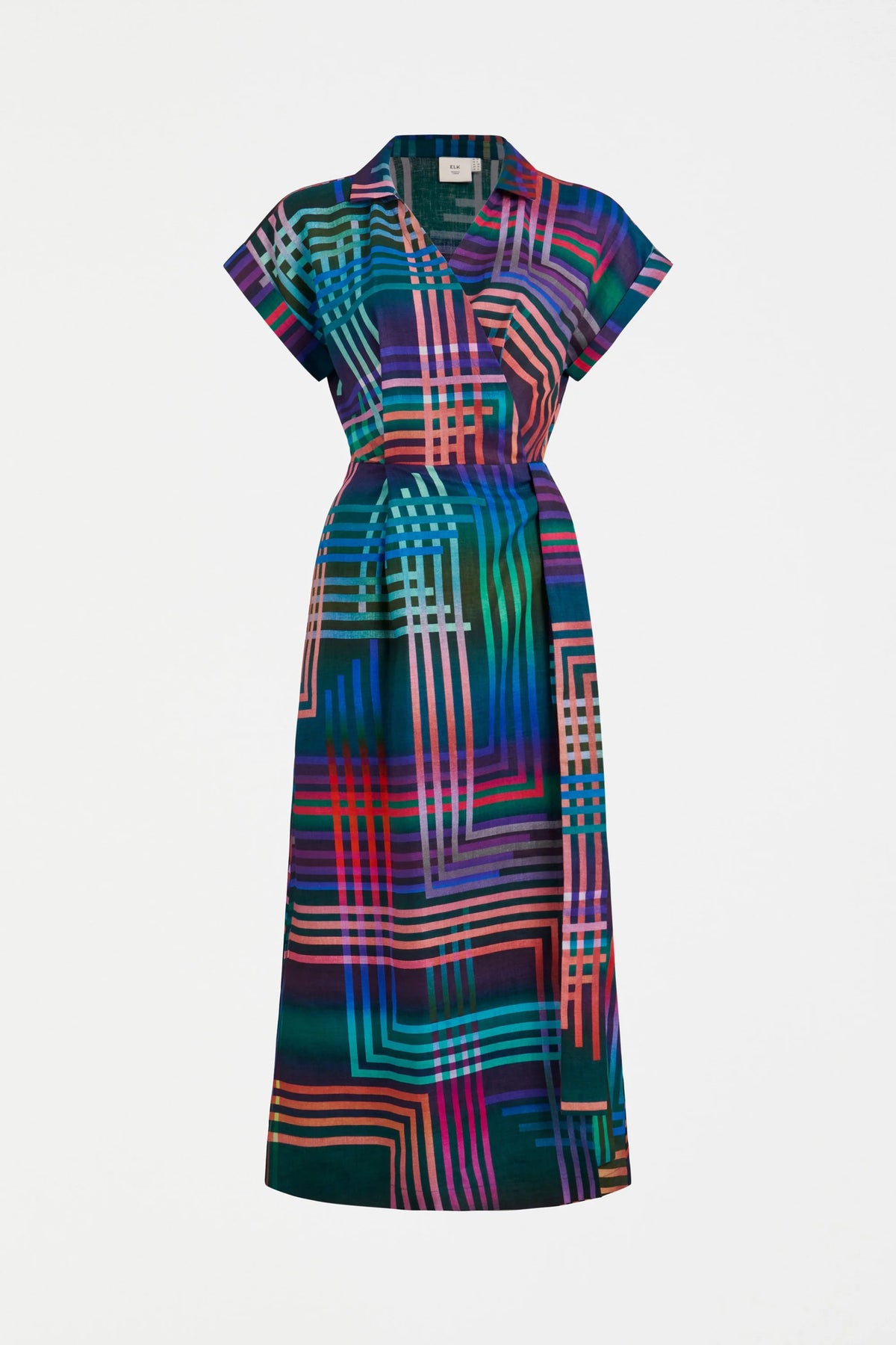 ELK | Minnen Wrap Dress - Navy Lighten Print