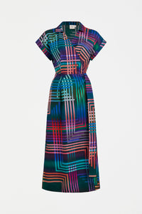 ELK | Minnen Wrap Dress - Navy Lighten Print