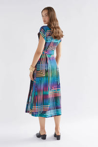 ELK | Minnen Wrap Dress - Navy Lighten Print