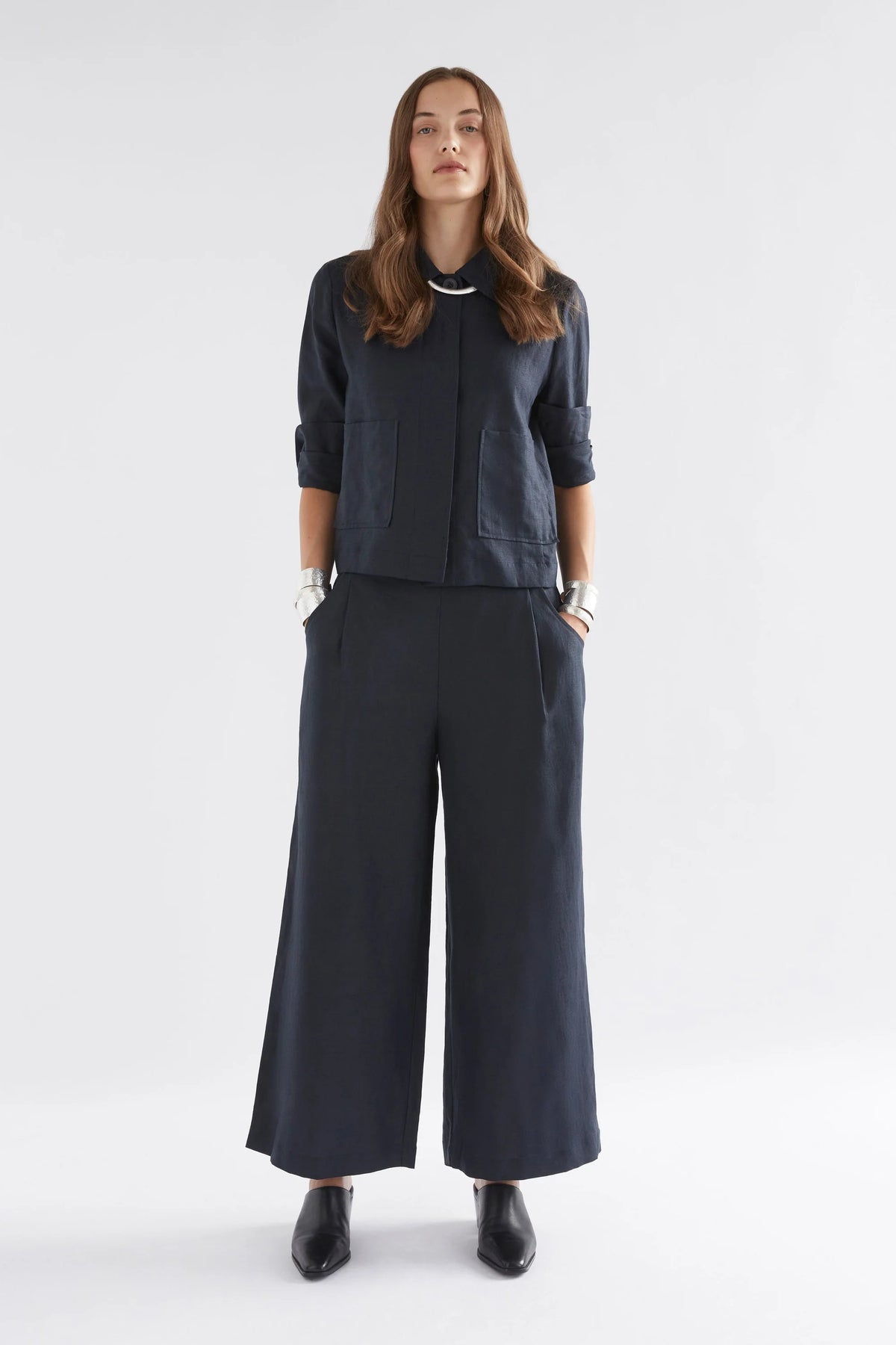 ELK | Ilona Light Linen Pant - Space Blue