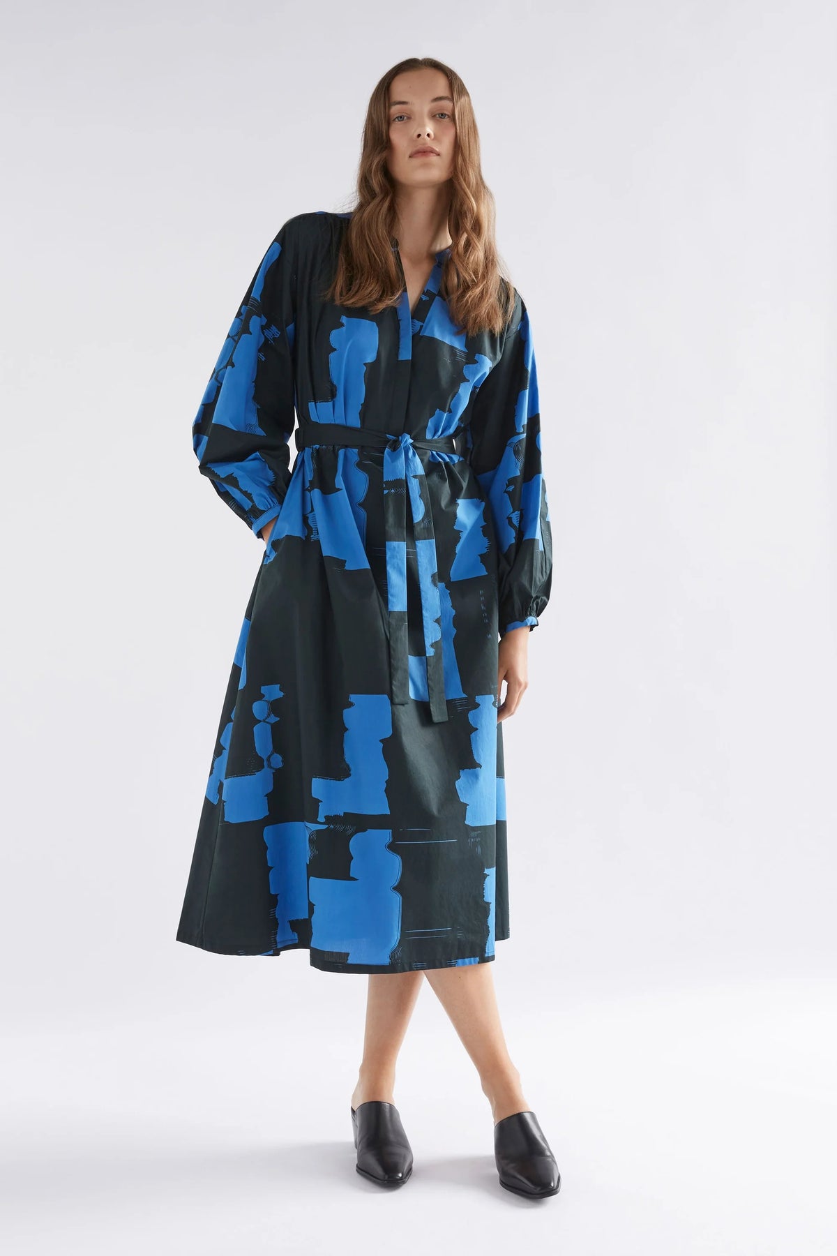 ELK | Deze Dress - Blue Rolla Print