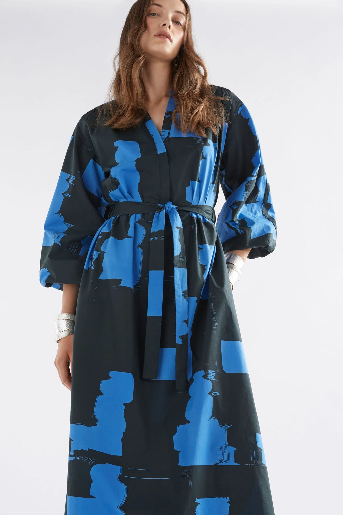 ELK | Deze Dress - Blue Rolla Print