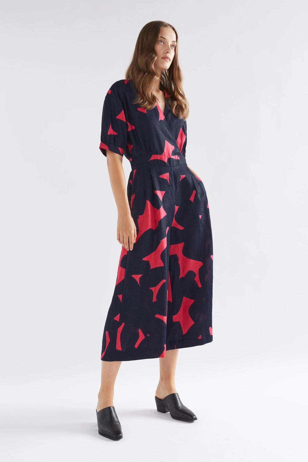 ELK | Luna Jumpsuit - Navy Tera Print