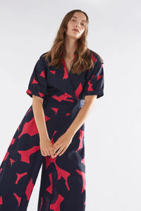 ELK | Luna Jumpsuit - Navy Tera Print