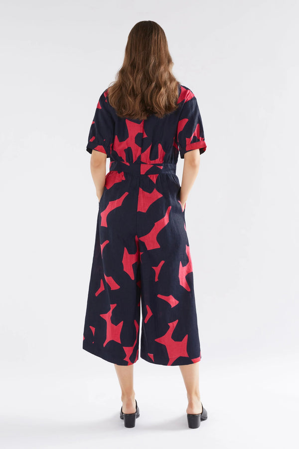 ELK | Luna Jumpsuit - Navy Tera Print