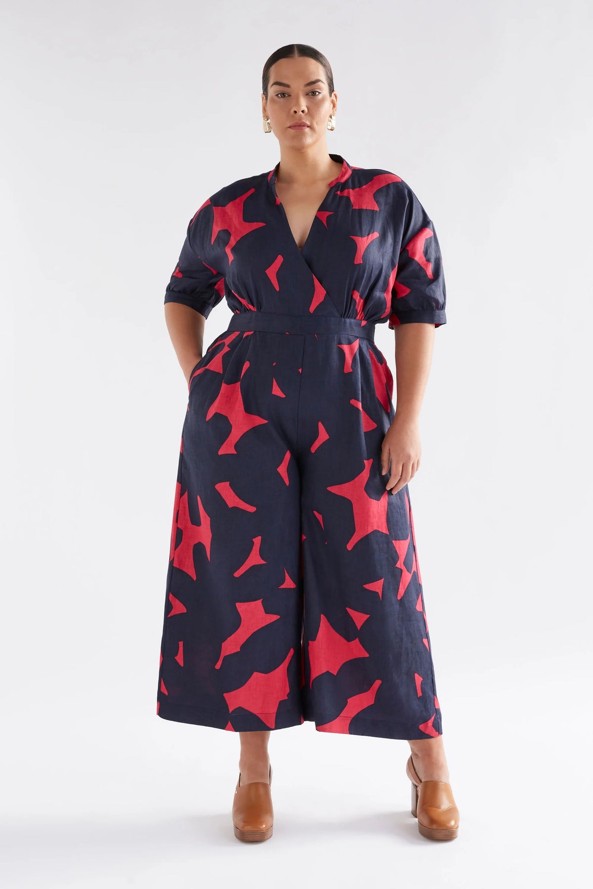 ELK | Luna Jumpsuit - Navy Tera Print