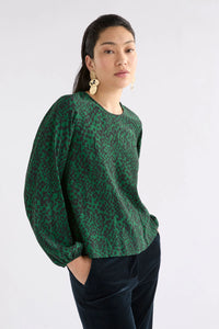 ELK | Muraa Top - Green Sinda Print