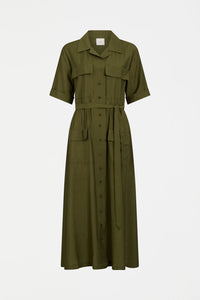 ELK | Eine Shirt Dress - Bright Olive