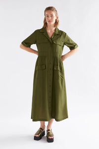 ELK | Eine Shirt Dress - Bright Olive