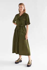 ELK | Eine Shirt Dress - Bright Olive