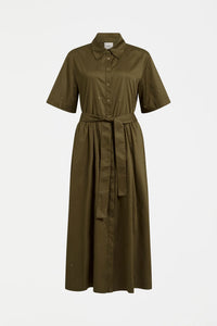 ELK | Stuud Long Shirt Dress - Olive