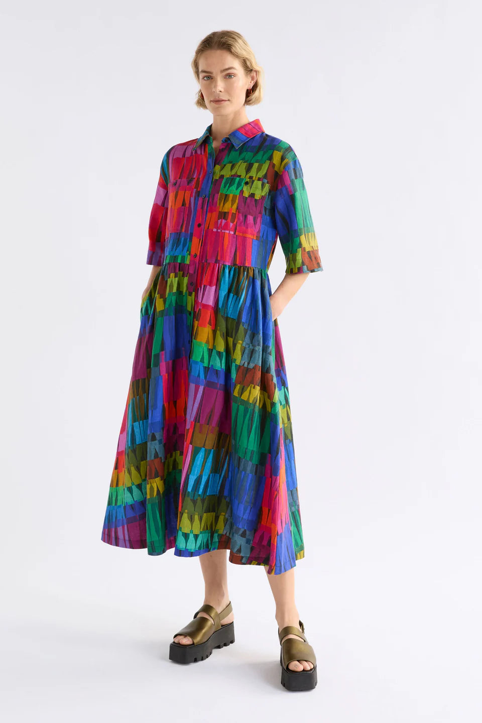 ELK | Llinen Light Dress - Lind Print