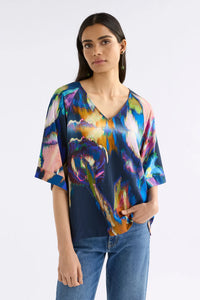 ELK | Moda V Neck Top - Vaara Print