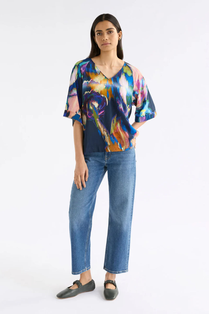 ELK | Moda V Neck Top - Vaara Print