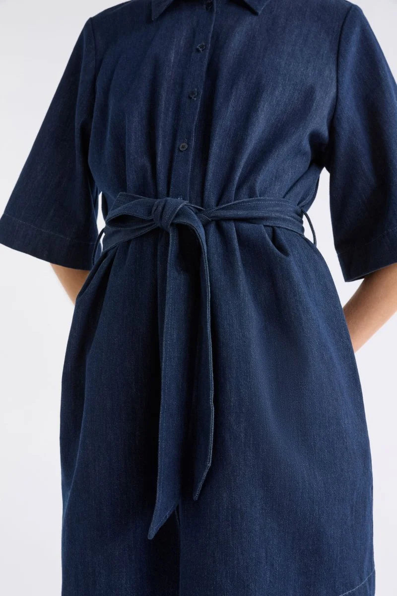 ELK | Dennem Dress - Dark Blue Rinse