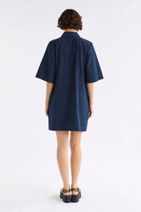 ELK | Dennem Dress - Dark Blue Rinse
