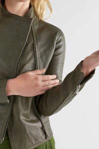 ELK | Lader Leather Jacket - Tarmac