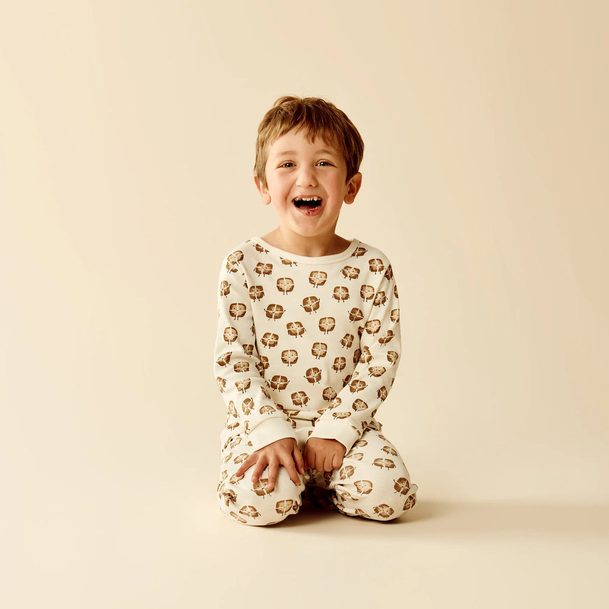 Wilson + Frenchy |  Hot Cross Buns Organic Long Sleeved Pyjamas