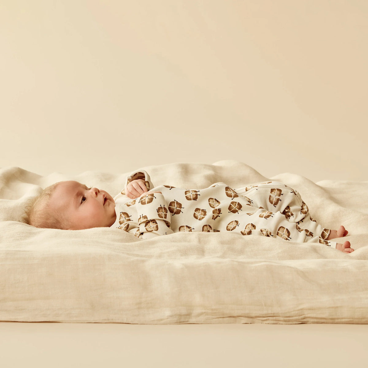 Wilson + Frenchy | Hot Cross Buns Organic Zipsuit With Feet