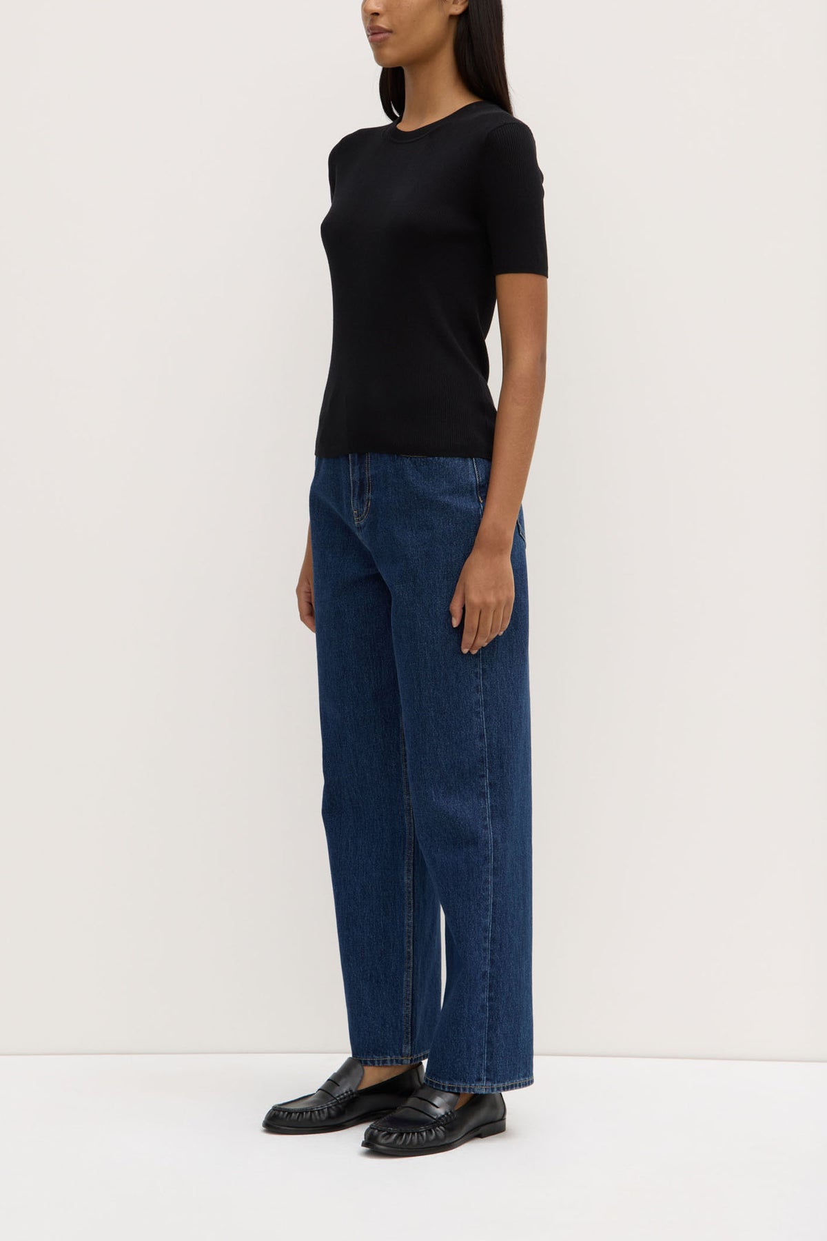 Assembly Label | Amira Knit Tee - Black