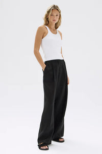 Assembly Label | Aria Linen Pant - Black