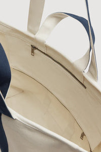 Assembly Label | Canvas Weekend Bag - Ecru & True Navy