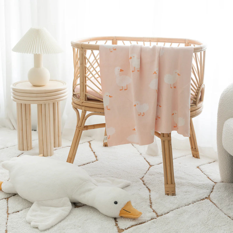 Fox & Fallow | Pink Ducks Blanket